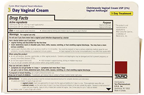 Clotrimazole 3 Day Vaginal Cream 0.74 Oz, 3 dosages
