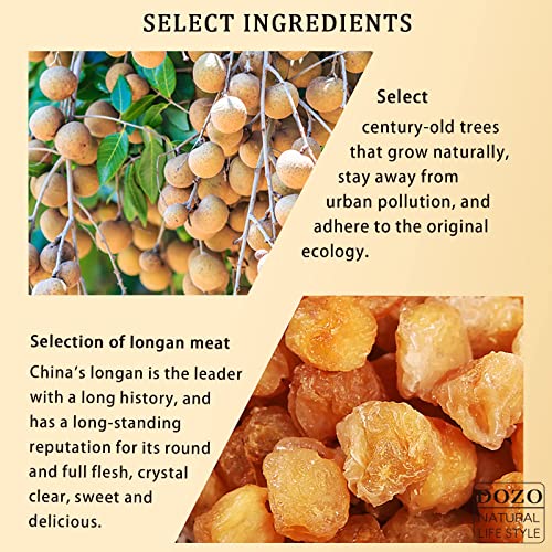 image for DOZO Dried Longan Natural Dried Longan Fruit Meat Tea 400g/14.1oz 100%