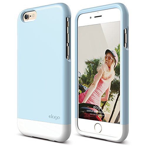 iPhone 6 Case, elago® [Glide Limited-Edition][Cotton Candy Blue/White] - [Mix and Match][Premium Armor][True Fit] – for iPhone 6 Only