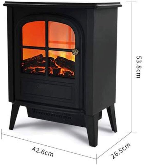 Fireplace Electric Fireplace 1900W Electric Fireplace Portable Electric Stove Heater with Realistic Log Fire Flame Effect Adjustable Thermostat Overheat Protection