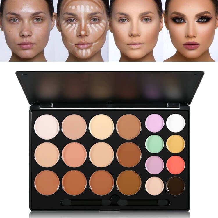 ecofavor Nude Gold Eyeshadow Palette Natural Naked Smokey Warm Neutral 15 Shades, DE'LANCI Ultra-Blendable High Pigmented Matte Shimmer Matallic Long Lasting Waterproof Eye Shadow Pallet, Travel Size Makeup