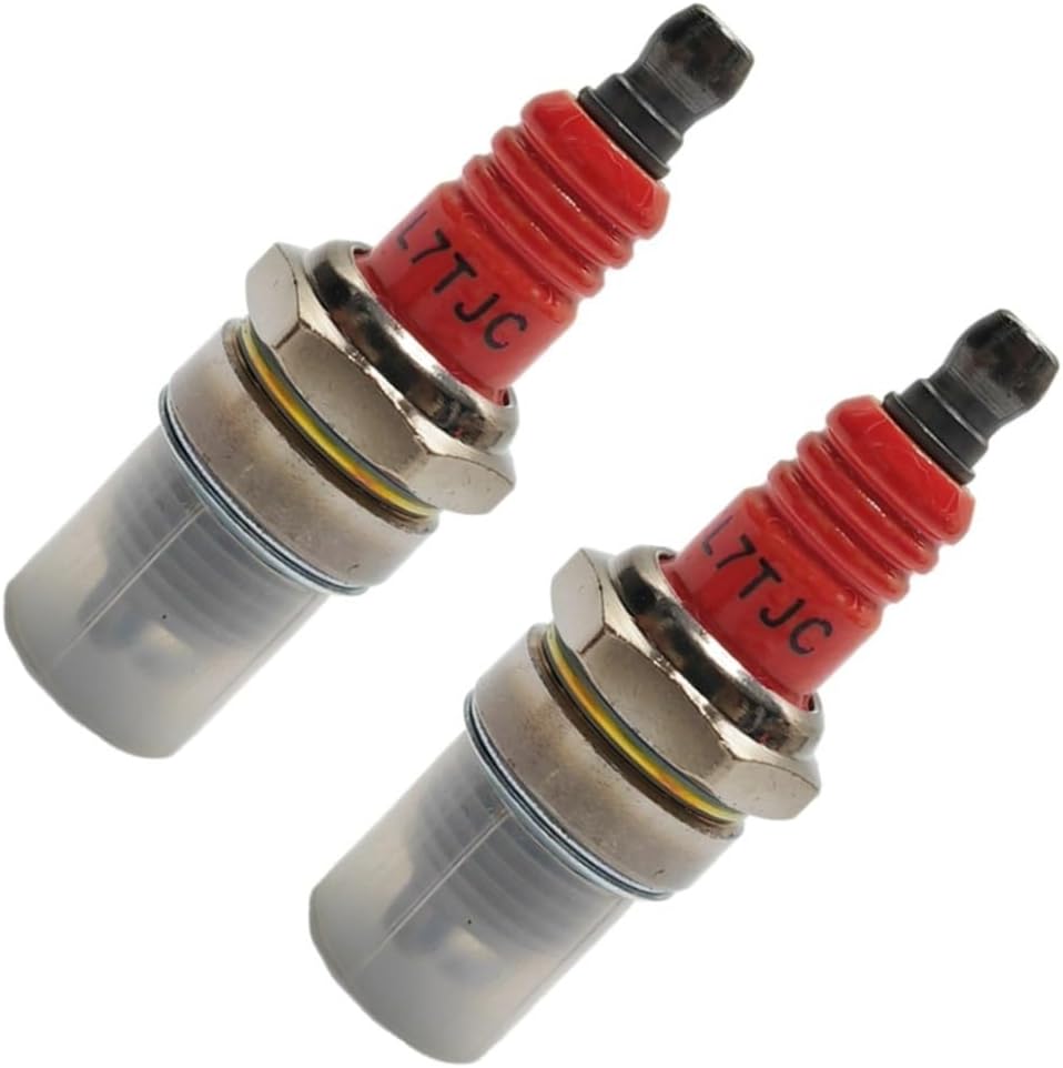 High-Performance Spark Plug L7TJC 3-sided Pole Fit For Gasoline Chainsaw And Brush Cutter Garden Power Tool Accessories ﻿(2PCS)