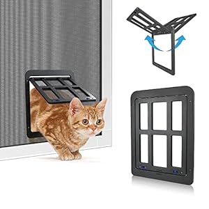 NAMSAN Katzenklappe Fliegengitter für Haustiere