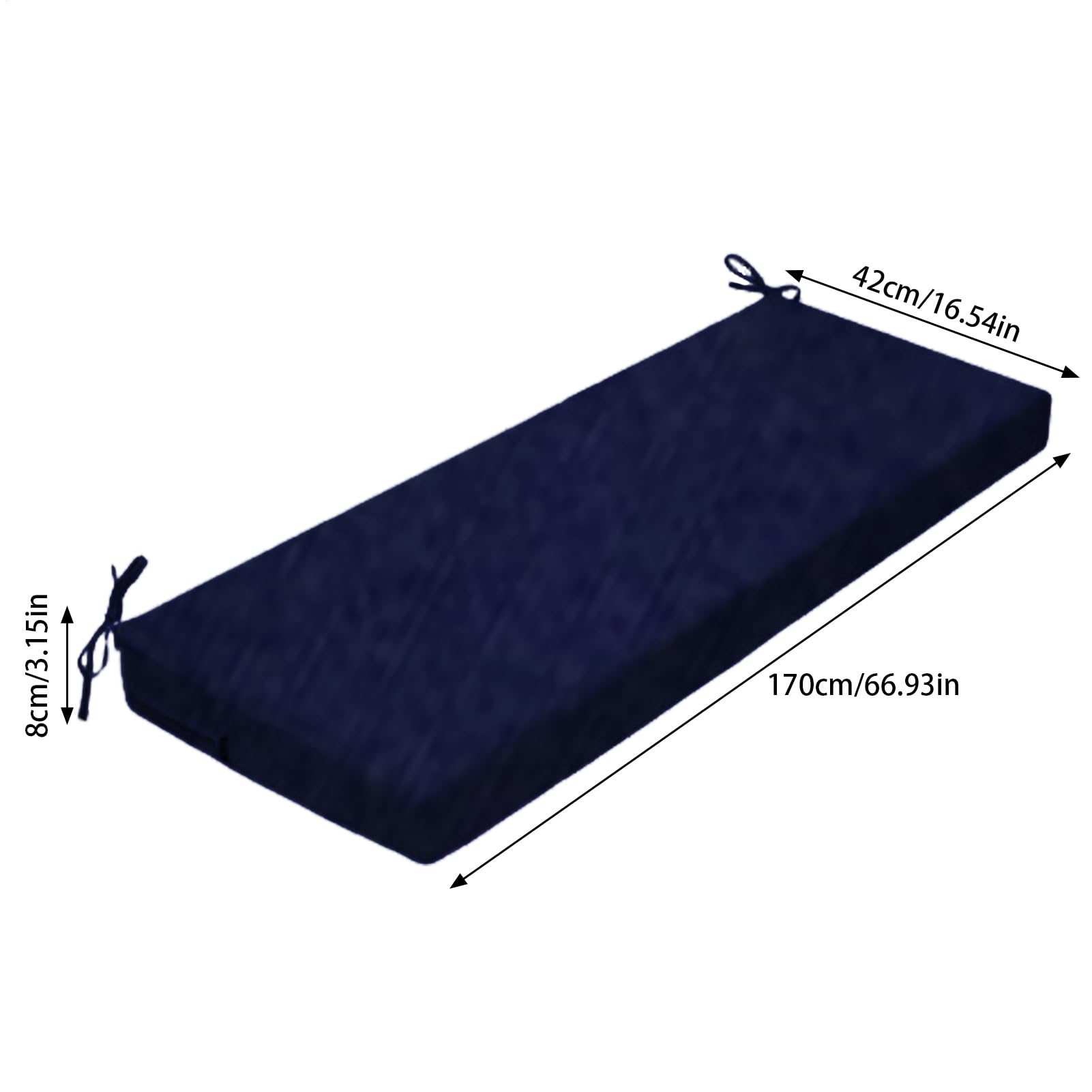 Cuscino per panca da patio, cuscino per panca da esterno, impermeabile, cuscino per mobili, sedia per divano, ricambio resistente sbiadimento