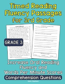 Paperback Timed Reading Fluency Passages for 3rd Grade: Increase Oral Reading Fluency and Words Per Minute Scores with Grade 3 Timed Fluency Passages and ... Grade Timed Reading Fluency Passages) Book