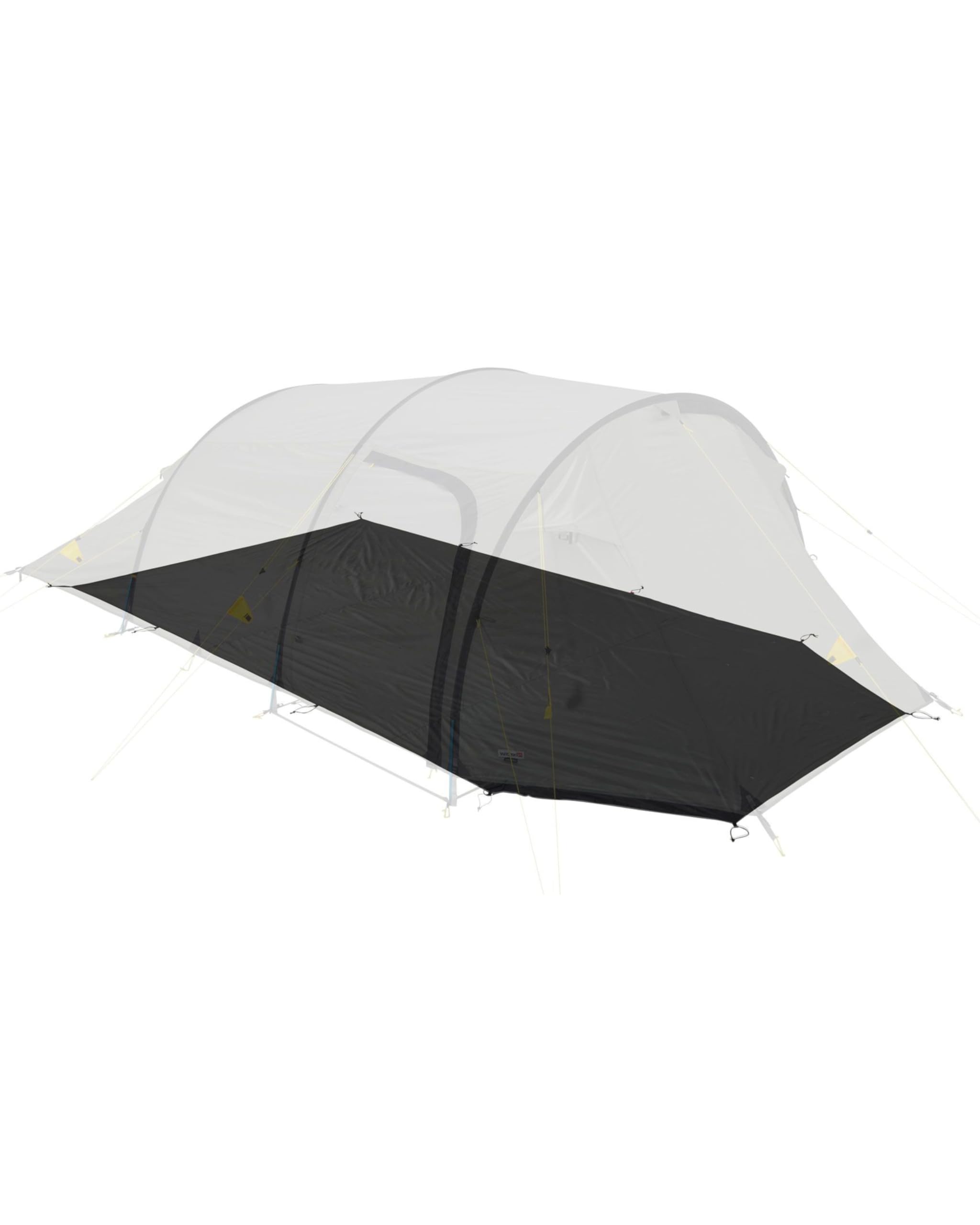 Wechsel Groundsheet Intrepid 4 I Schwarz I robuste Zelt-Unterlage Boden I Zeltplane wasserdicht mit 7000mm Wassersäule I Bodenplane aus 75D Polyester I Camping-Plane zum Schutz vor Nässe & Schmutz