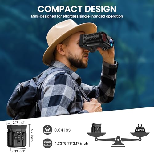 Binoculares Visión Nocturna 4K Zoom 16x con Batería Recargable miniatura 2