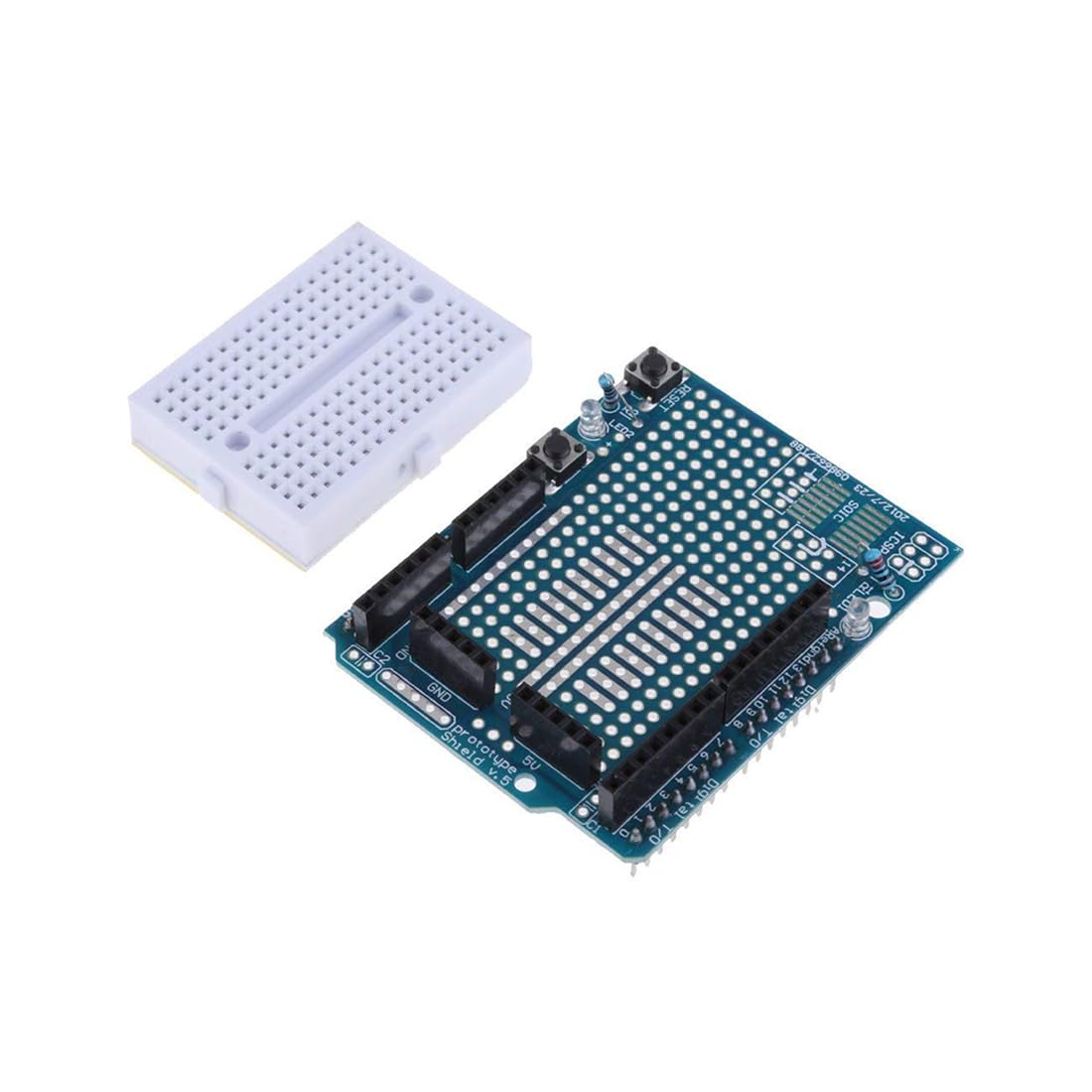 HiLetgo 2pcs UNO R3 Proto Shield Prototype Expansion Board with SYB-170 Mini Breadboard Based for Arduino UNO R3 ProtoShield