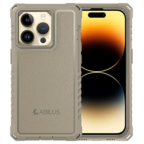 Évitez les bris d'écran avec la coque antichoc Magsafe iPhone 14 Pro Désert
