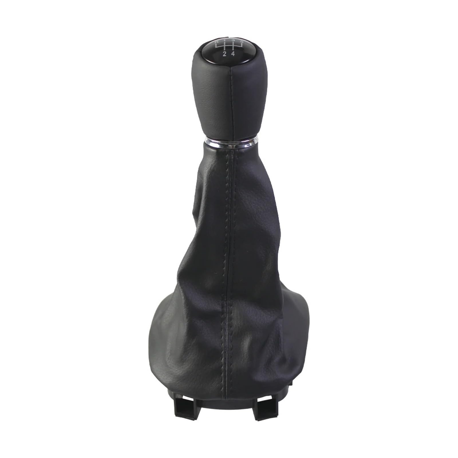 VAVGKDKPZB Shifter Lever Handle for SEAT Leon 1 MK1 2002-2006 5 6 Speed Car Gear Shift Knob with Gaiter Boot Cover(5-Speed Black)