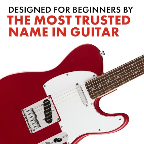fender squier debut series telecaster electric guitar beginner guitar 2-year warranty includes free lessons dakota red with satin urethane finish