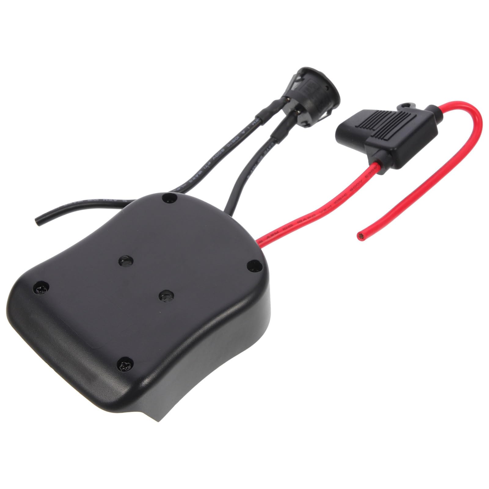 SHINEOFI 3 Piezas Adaptador De Batería De 18v Convertidor Camión Batería para Adaptador De Rueda Eléctrica para Fuerza De Corriente Al De La Negro Abs
