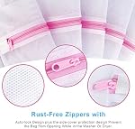 Mesh Laundry Bags With Zipper Garment Clothing Washing Bags for Lingerie, Socks, Laundry, Blouse, Bra, Hosiery, Stocking, Underwear, Travel Storage Organize Bag (5Pcs)