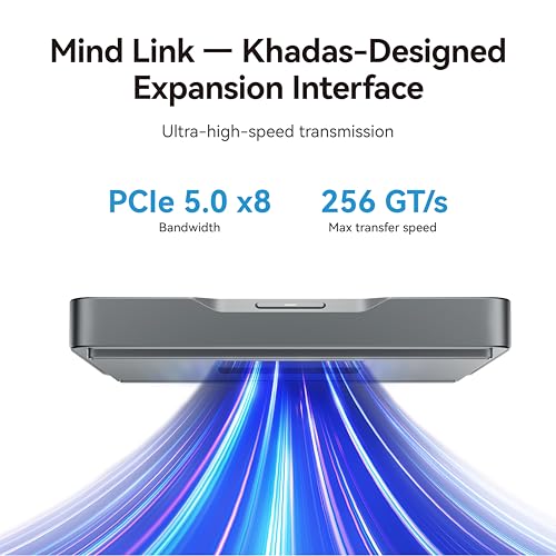 Image of Khadas Mind 2 Mini PC - Intel Core Ultra 7 155H (16 Cores, 22 Threads, up to 4.8GHz) - 32GB LPDDR5+1TB SSD Portable Desktop PC with HD Graphics and AI Creation | BT 5.3 | 4K /8K UHD | Windows 11 Home