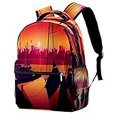 Laptop-Rucksack mit niedlichem Haustier-Ikonen-Motiv, große Kapazität und verstellbarer Riemen,...