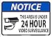 NMC Notice 24 Hour Video Surveillance Sign