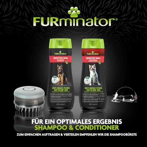 FURminator Sensitive Skin Hunde-Conditioner - Premium Conditioner für Hunde mit sensibler Haut, reduziert durch trockene Haut verursachten Juckreiz, 473 ml