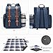 Picnic Backpack for 4 Person with Large Insulated Cooler Bag, Picnic Basket Set with Wine Pouch, Waterproof Picnic Blanket & Cutlery Set. Perfect for, Camping, Party,Wedding Gift for Couple,Blue