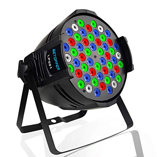 BETOPPER Par Lights 54X3W LED DJ PAR Stage Light RGBW 162Watt DMX 512