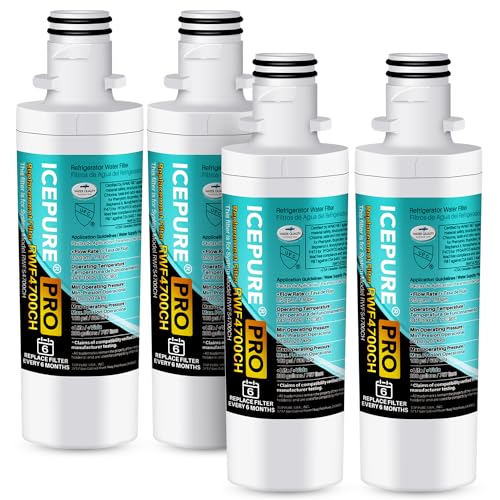 Image of ICEPURE PRO ADQ74793501 NSF/ANSI 401 Certified Replacement LT1000P Kenmore Elite 46 9980, ADQ747935 LT1000PC LT1000 MDJ64844601 ADQ74793502 LMXS28626S LFXS26973S Refrigerator Water Filter, 4PACK
