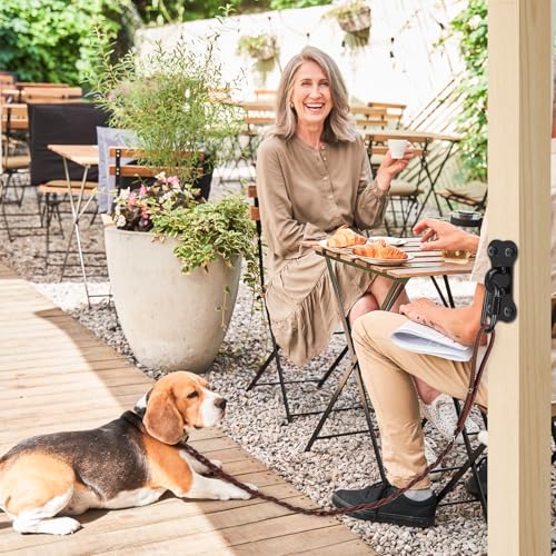 Dog Leash Holder for Wall, Heavy Duty Hook for Lead Management, Easy to Install, Fully Welded Hook for Indoor & Outdoor Use, Black - Image 5