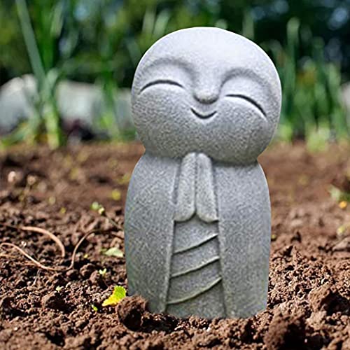 Statue de Bouddha miniature avec sourire expressif 8,3cm de haut