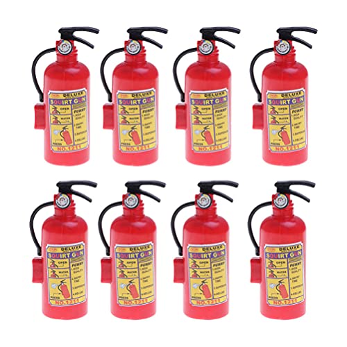 Toyandona 8Pcs FeuerlöScher Spielzeug Wasserpistolen FüR Kinder Sommer Outdoor Wasserspritzendes Feuerwehrmann-Spielzeug