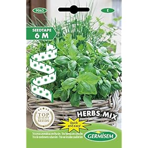 Germisem EC9065 Herbs Mix Trio Aromatische Kruiden Zaden op 6 m Tape
