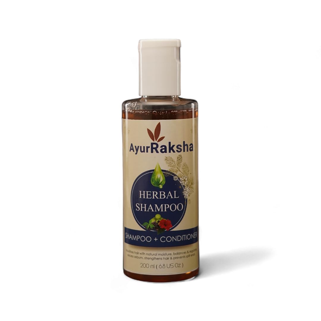 Ayur Raksha Herbal Shampoo, 200ml | Healthy Scalp, Anti-Dandruff, Strengthen Hairs | Aloe Barbadensis Leaf Juice, Hibiscus Extract and Amla-picture-21