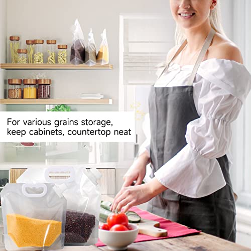 Cereal Rice Storage Bag, Thickened 10Pcs - Airtight Food Storage Containers With Lids Moisture Resistant Home Essentials. Kitchen Organization For Grain, Flour, Barley, Beer, Juice #TOP5