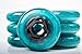 JHKJ Roller Skate Wheels 64mm/ 68mm/ 72mm/ 76mm/ 80mm Inline Skate Replacement Wheels Indoor/Outdoor Roller Skating Wheels 8-Pack,Blue,64mm