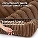 BEDSURE waschbares Hundebett für große Hunde - 76x61x20cm weicher orthopädischer Hundekorb mit bequemem Fleece-Bezug, rutschfestes Hundebett mit hohem Rand in braun