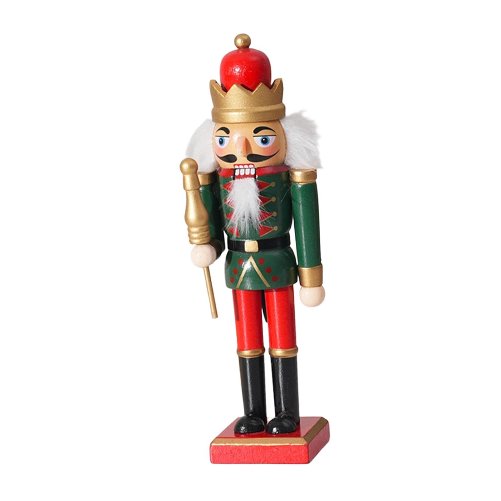 Nutcracker figurine en bois décoration de Noël et poupée articulée sculptée