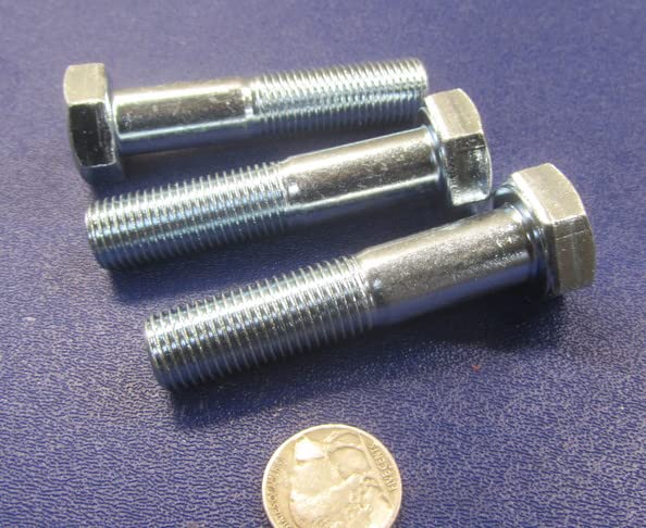 8.8 Zinc Steel Hex Bolts PT M14 x 1.5 mm x 65 mm Long 3 pcs