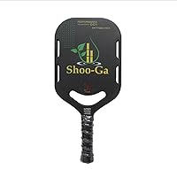 Vista 2 de Paletas aerodinámicas de fibra de carbono para pickleball (juego de 2) con superficie esmerilada ProSpin+ Nextgen y núcleo de polímero de panal