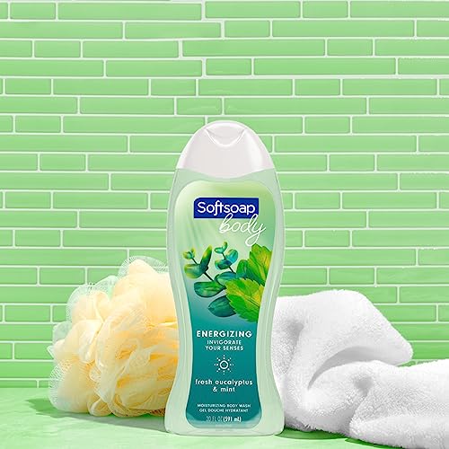 Softsoap Eucalyptus & Mint Body Wash, Moisturizing Body Wash, 20 Oz, (4 Pack) #TOP1