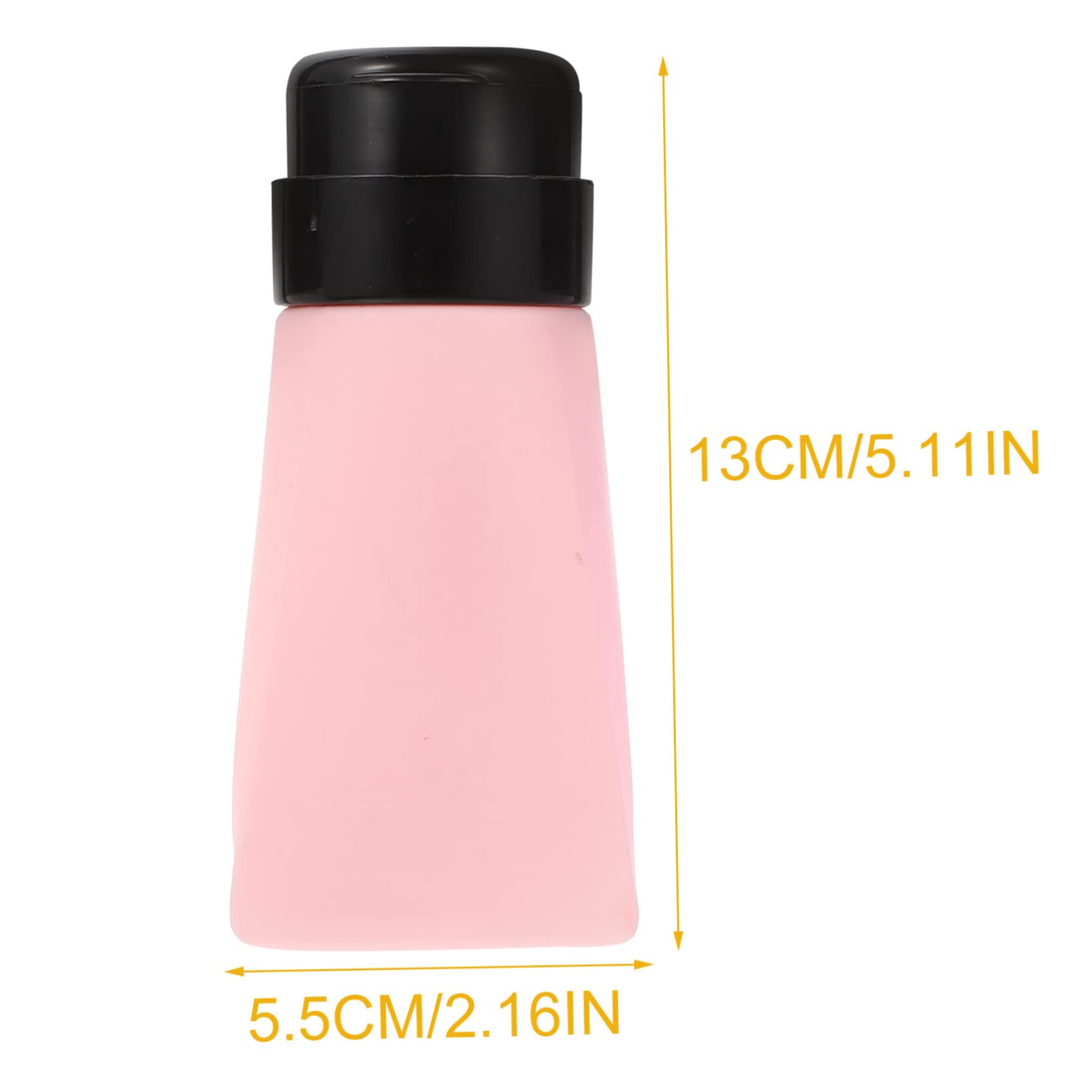 Mikinona 3pcs Press Liquid Dispenser Bottles for Nail Polish Remover and Cosmetics Colorful Macaron Style Empty Pump Bottles for Liquid Storage Containers
