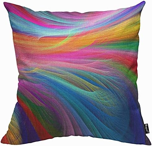 Mugod Modern Vintage French Cafe Cushion Cover Throw Pillow Covers Abstract Advertising Pattern Pillow Case for Men Women Decorative Home Sofa Chair Couch 45x45cm/18x18 Inch