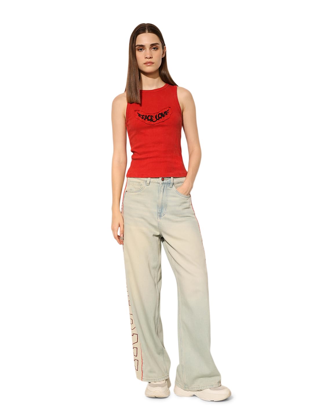 only Women's Striped Slim Fit T-Shirt-picture-21