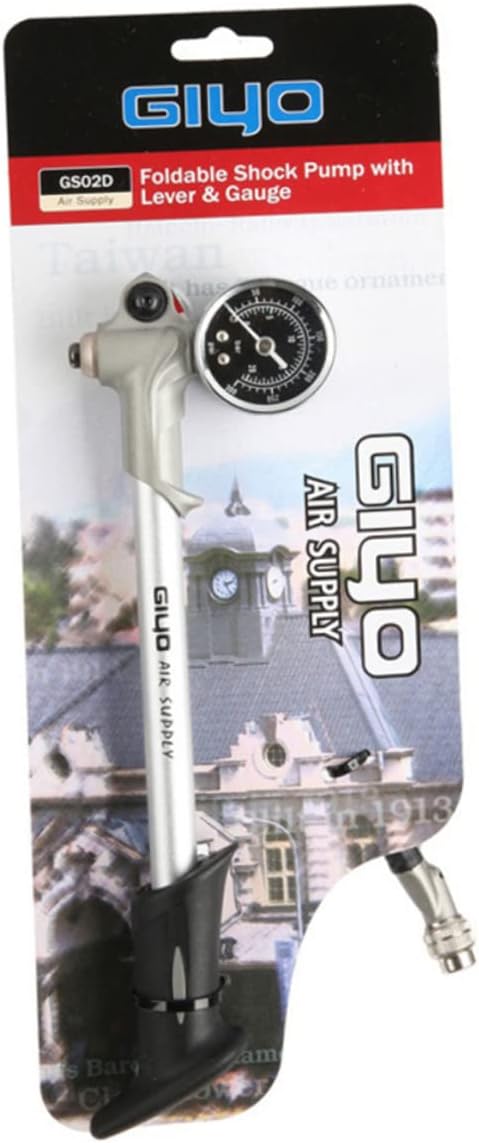 Yardwe Bike Air Supply Pump High Pressure Mini Frame to Floor Pump for Mountain Psi Gauge Easy Engagement Rotary Hose Design