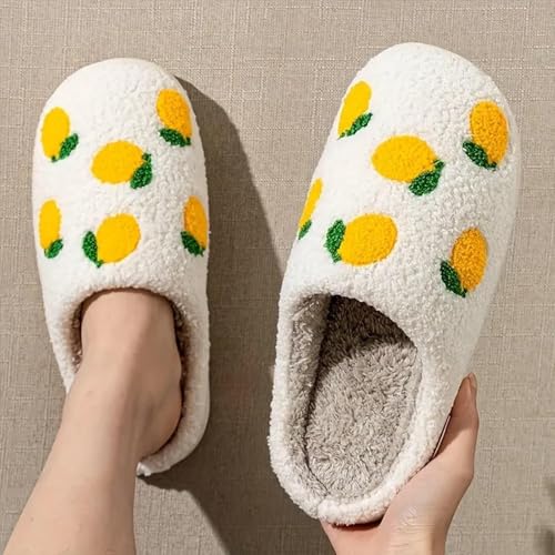 Women's Bow Slippers Fuzzy bowknot slippers Soft Memory Foam Plush Fluffy Warm House Shoes3