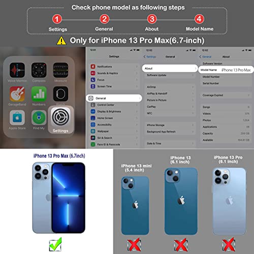 Wenbelle For Iphone 13 Pro Max(6.7 Inch), 2-In-1 Magnetic Detachable Tpu Shockproof Genuine Leather Wallet Case,Rfid Blocking Protection,Viewing Stand And Card Slots Flip Cases (Midnight Green) #TOP1