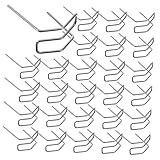 HAMPPLIES 100 Stück Auto Stoßstangen Reparatur Schweißdraht Hot Staples Metall Schweißklammern Kunststoffreparaturset für Präzise Karosserieinstandsetzung Langlebig und Einfach Anzuwenden