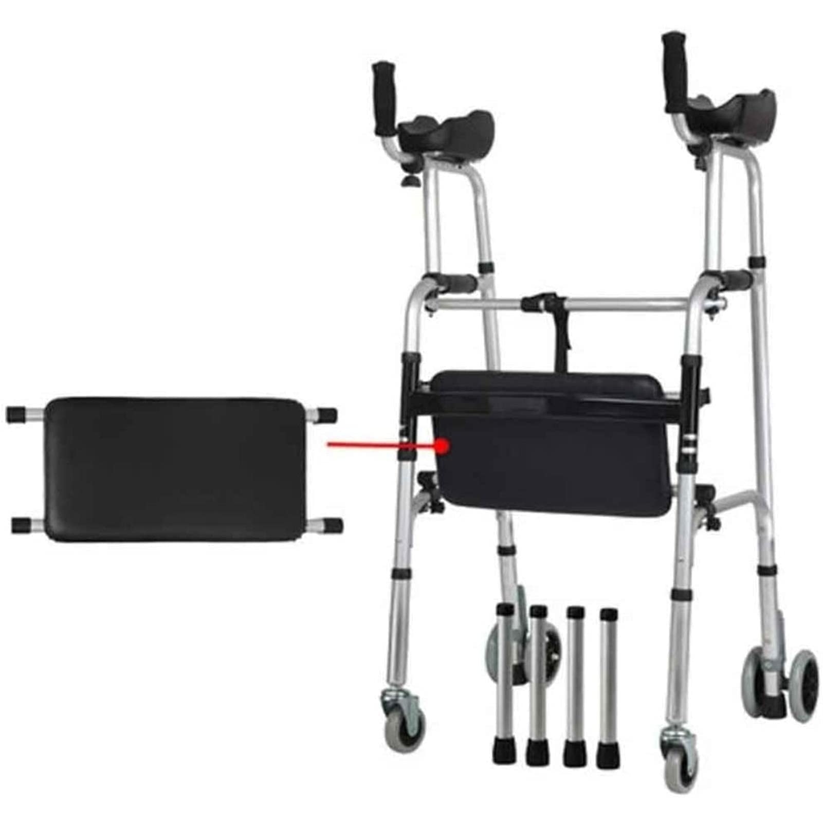 Andadores para personas mayores Andador vertical para ancianos Andador con asiento y ruedas Andador con asiento Andador con ruedas Andadores con ruedas para movilidad limitada con discapacitados,
