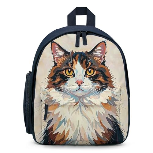 CAT Backpack for Men Women, Durable Small Bookbag Lightweight Daypack for Travel, Hiking, Blue-style