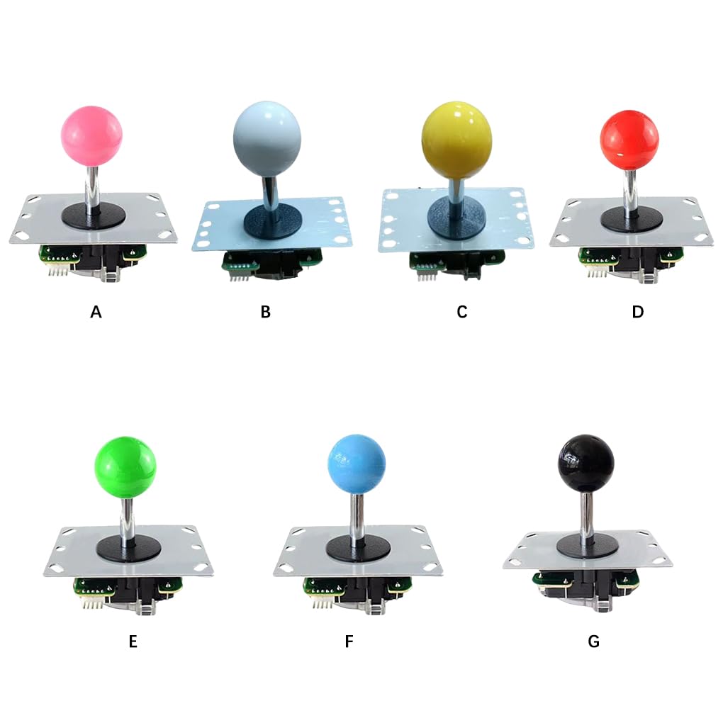 Juego de 10 accesorios basculantes para arcade, función de venta, palanca de mando, operación, herramientas de bricolaje, cero retardo, parte superior, color blanco