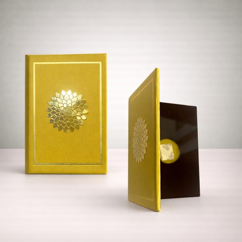 Yellow Flower Single Coin Ginni Box | Traditional Wedding & Festival Gift Box-picture-10