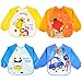 ONELY bebes Baberos del Bebé Babero de Manga Larga de Bebé baberos bebe impermeables 4 Piezas EVA Impermeable Delantal de Bebé, Unisexo Niños Niñas (0-36 meses)