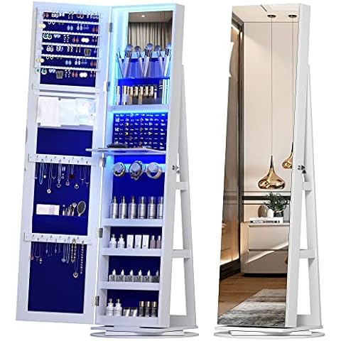 Vlsrka LED Jewelry Armoire Cover