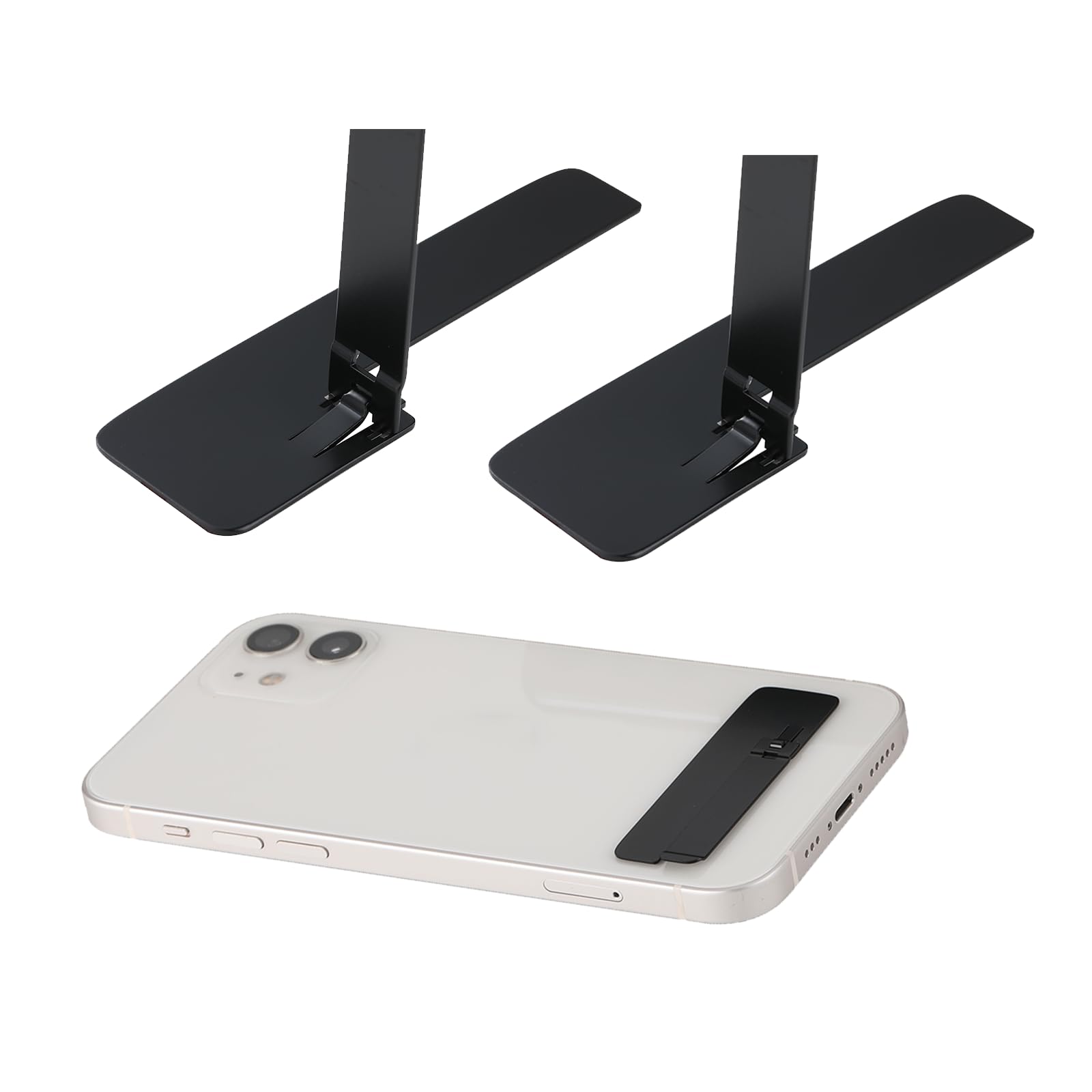 2 Stück Ultradünne Handy-Ständer – Faltbarer Mini-Kickstand Mit Verstellbarem Winkel, Abnehmbarem Klebeband